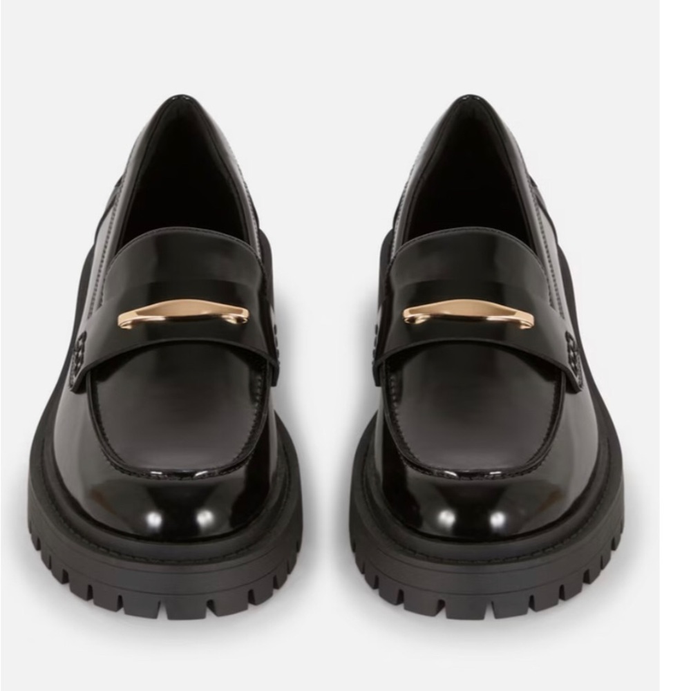 NWT Primark  Chunky Patent Loafers 
size 10